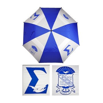 Phi Beta Sigma New Fraternity 30'' Wind Resistant Auto Open Umbrella
