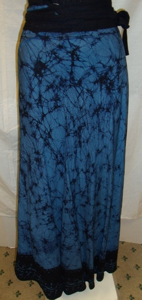 Blue And Black wrap skirt